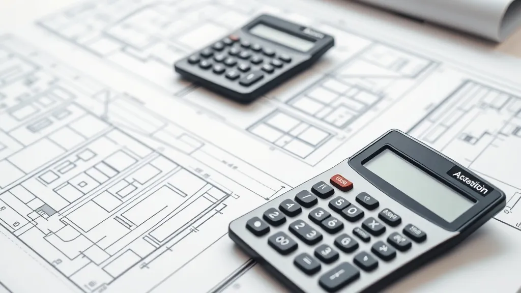 Close-up of organized architectural blueprints and a profess